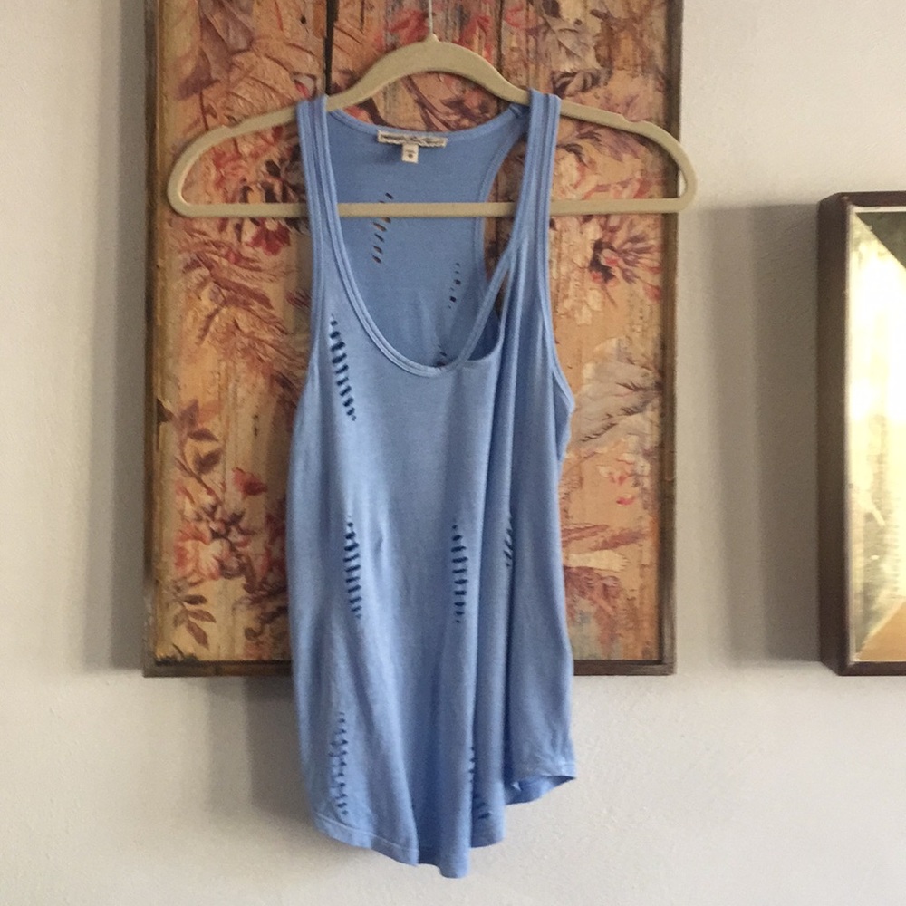 EXPRESS ONE ELEVEN STRETCH SOFT DISTR TANK TOP XS